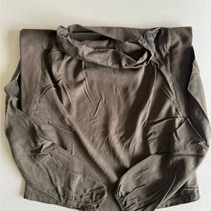 Zara chocolate brown Long Sleeve Top - size small